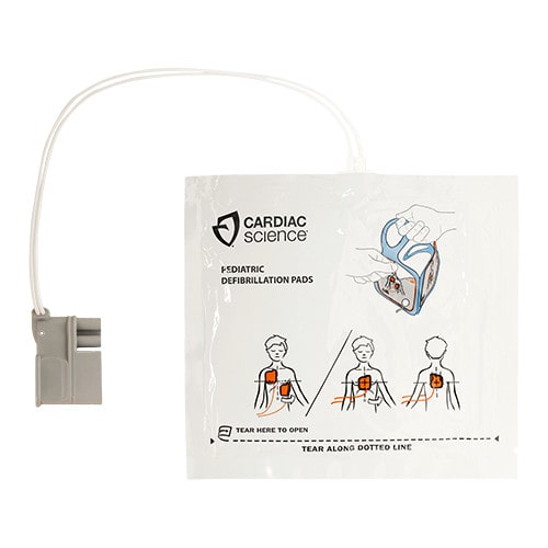 électrodes pédiatriques pour défibrillateur Cardiac Science powerheart G5 automatique ou semi-automatique