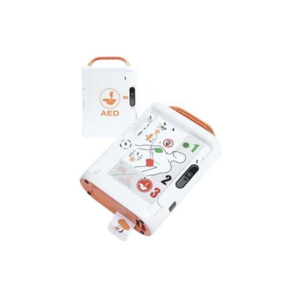 Défibrillateur Médiana A16, électrodes mixtes, trilingue